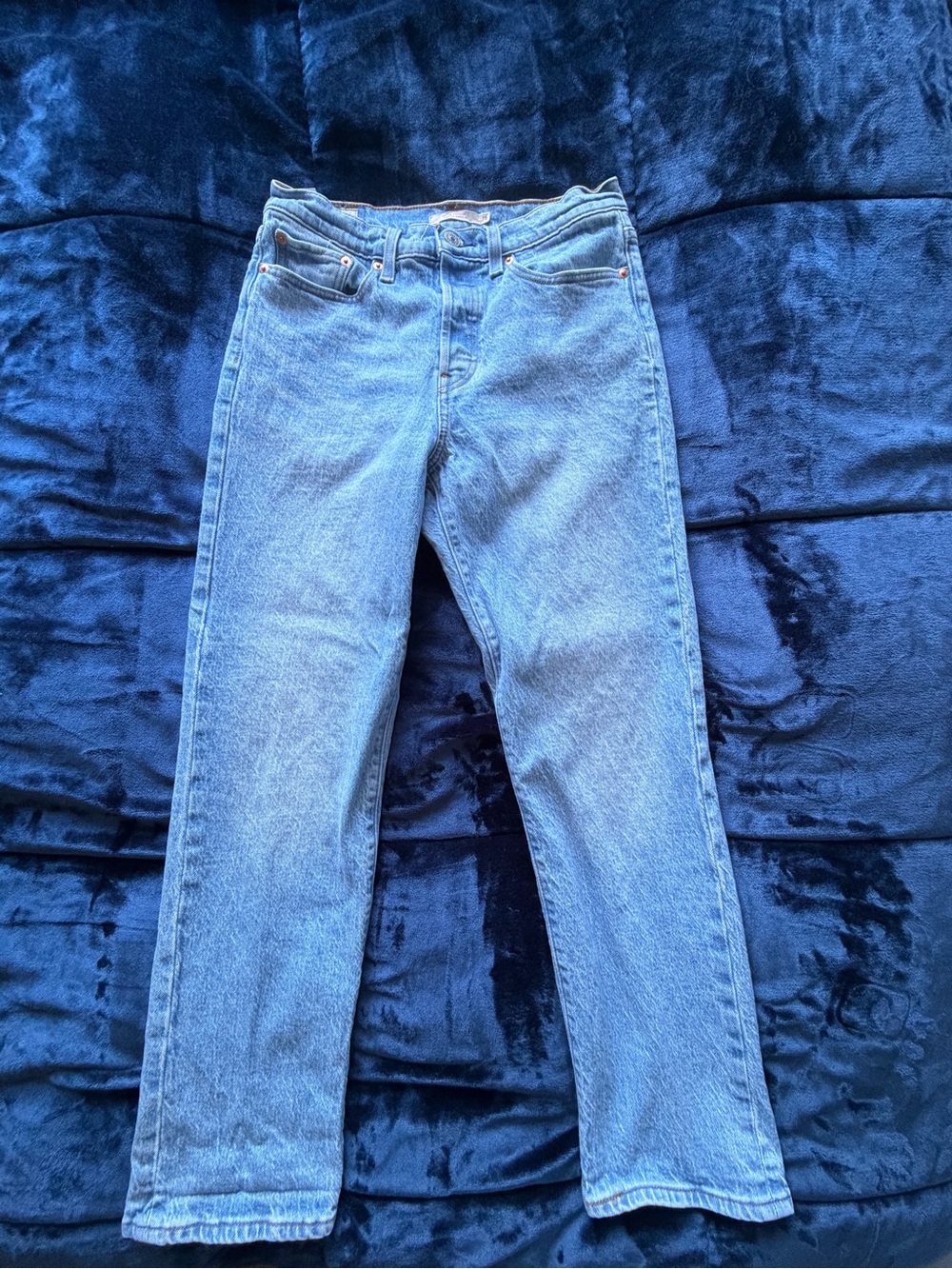 Abercrombie & Fitch Light Blue Straight-Leg Jeans